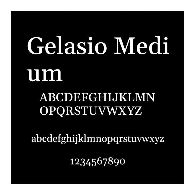 Gelasio Medium