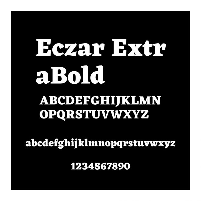 Eczar ExtraBold