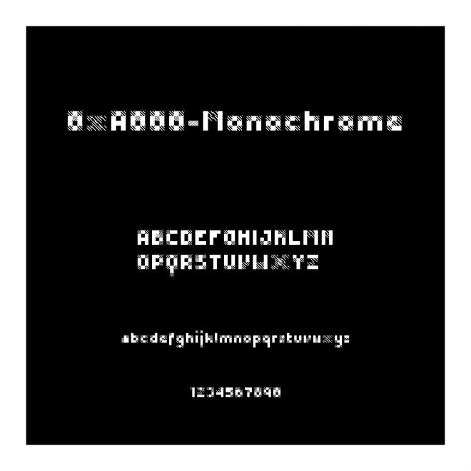 0xA000-Monochrome