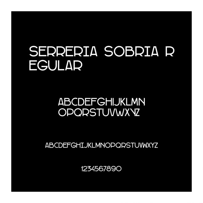 Serreria Sobria Regular