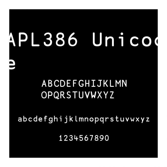 APL386 Unicode