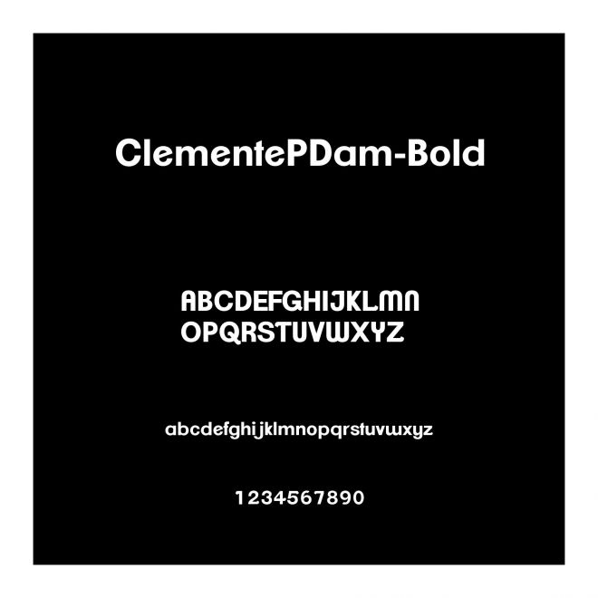 ClementePDam-Bold