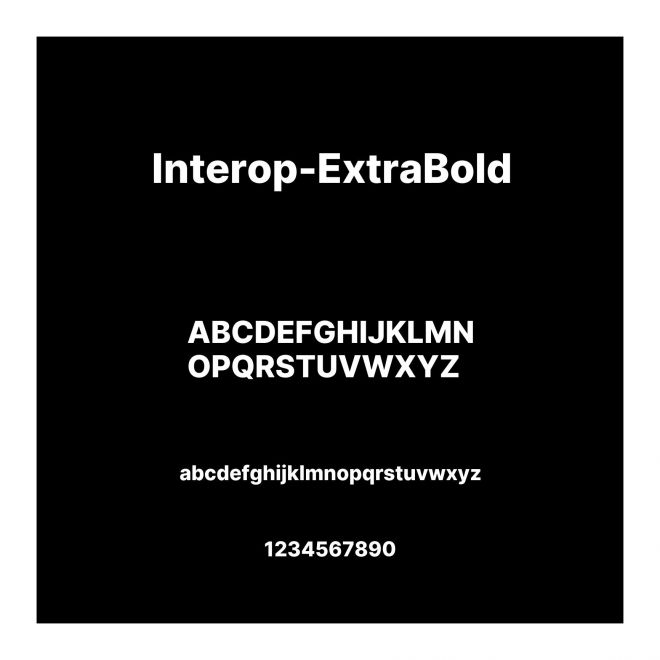 Interop-ExtraBold