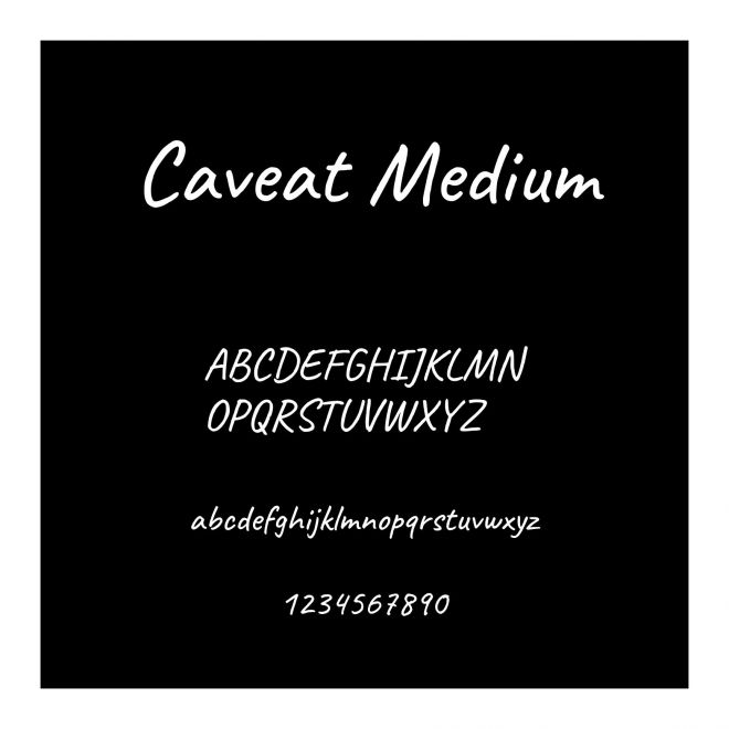 Caveat Medium