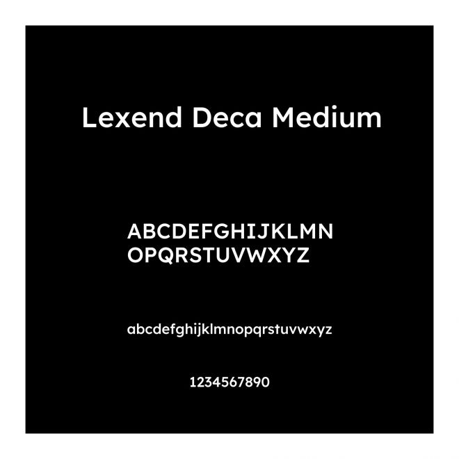 Lexend Deca Medium