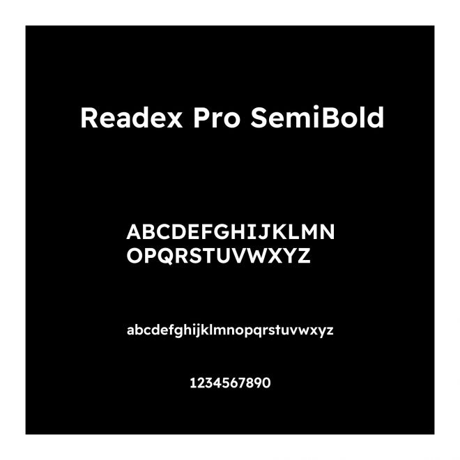 Readex Pro SemiBold