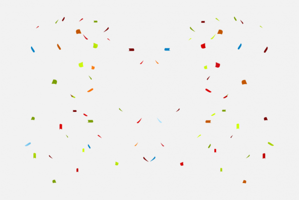細碎彩紙PNG