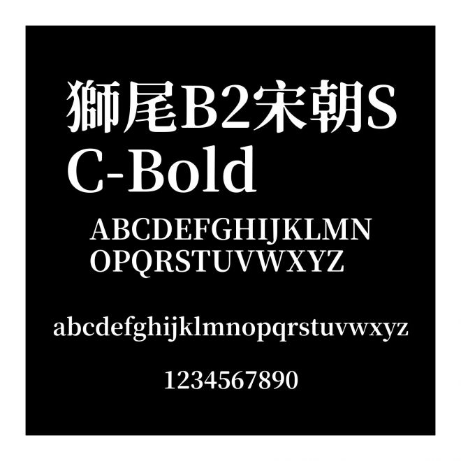 獅尾B2宋朝SC-Bold