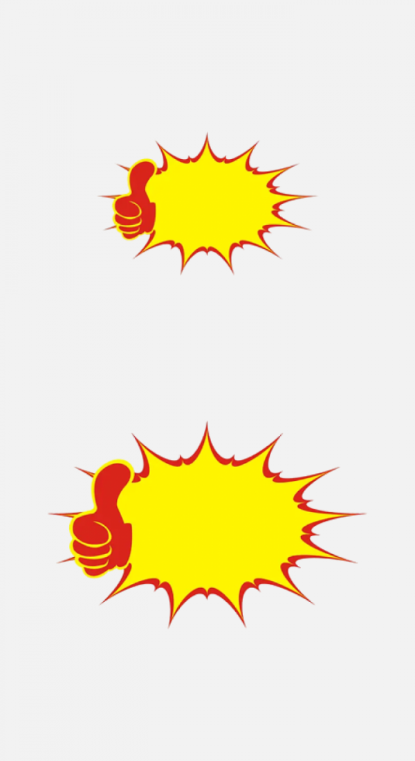 爆炸貼促銷標簽png