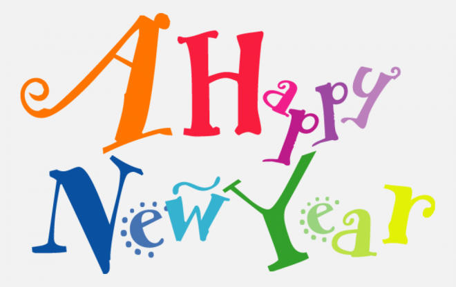 Happy New Year 新年藝術(shù)字