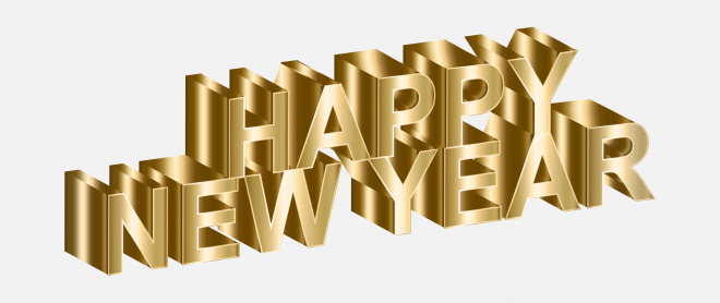 Happy New Year 新年藝術(shù)字