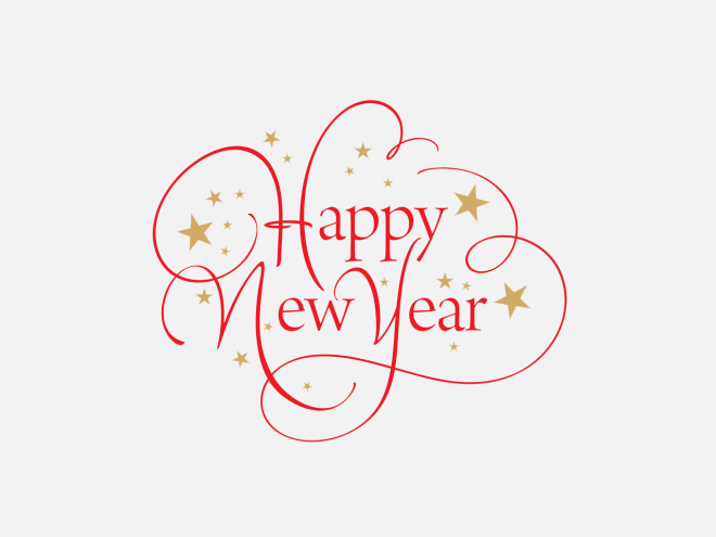 Happy New Year 新年藝術字