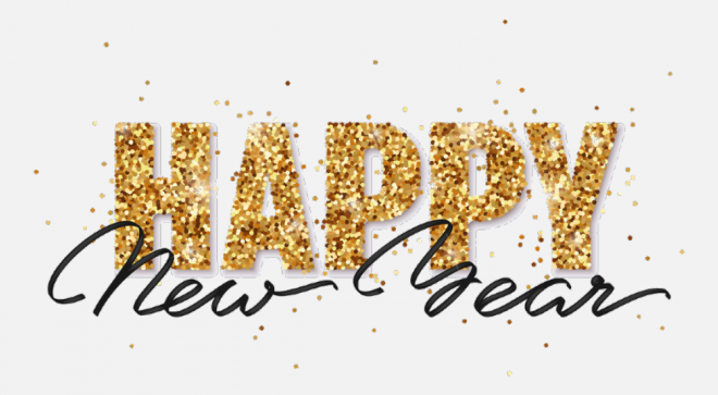 Happy New Year 新年藝術(shù)字