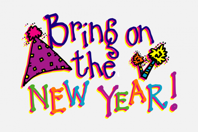 Happy New Year 新年藝術(shù)字
