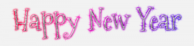 Happy New Year 新年藝術(shù)字