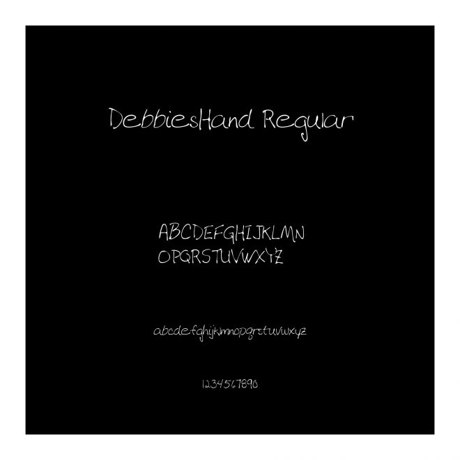 DebbiesHand Regular