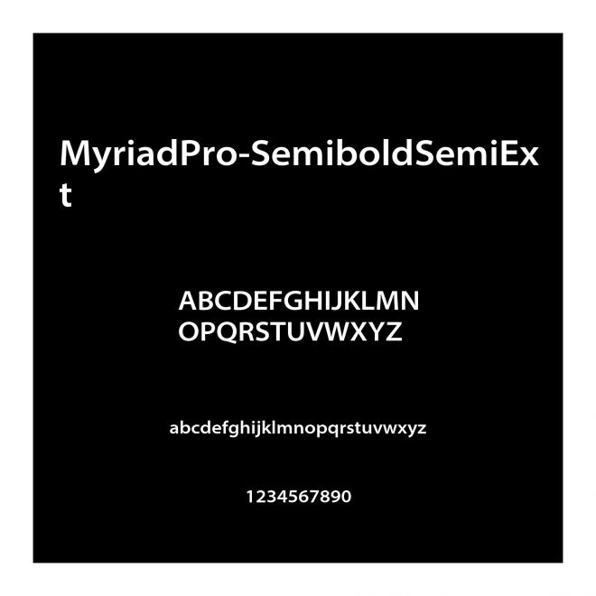 MyriadPro-SemiboldSemiExt