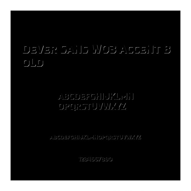 Dever Sans W03 Accent Bold