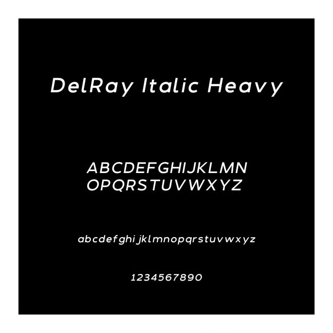 DelRay Italic Heavy