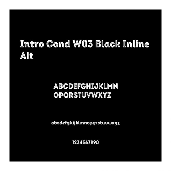Intro Cond W03 Black Inline Alt