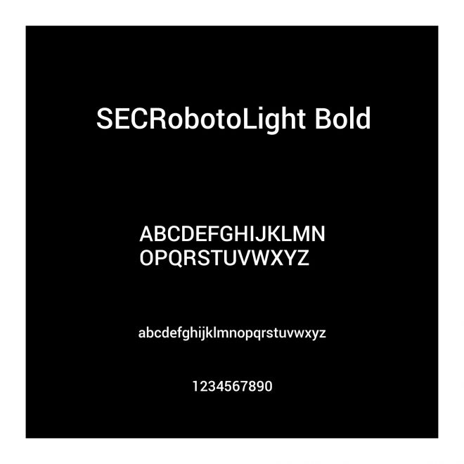 SECRobotoLight Bold