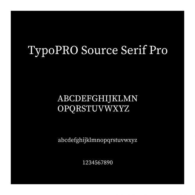 TypoPRO Source Serif Pro