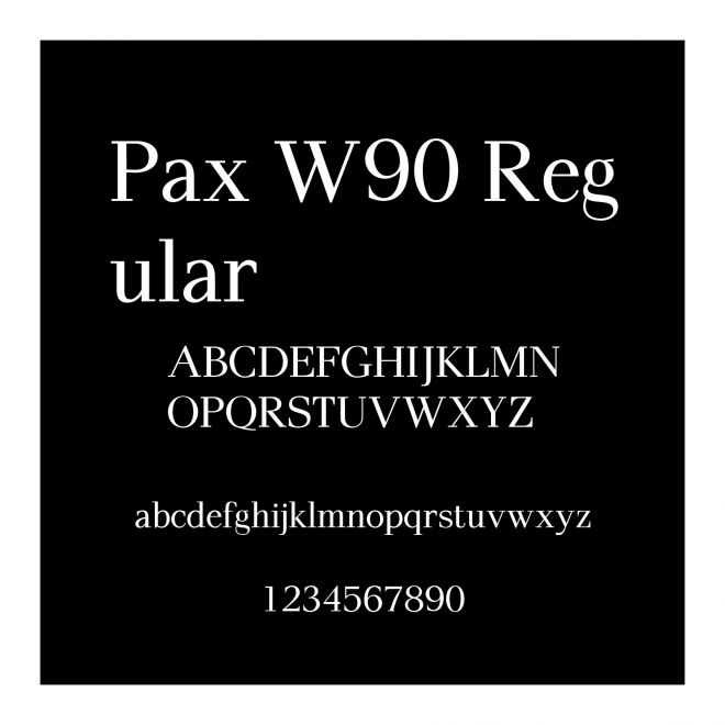 Pax W90 Regular