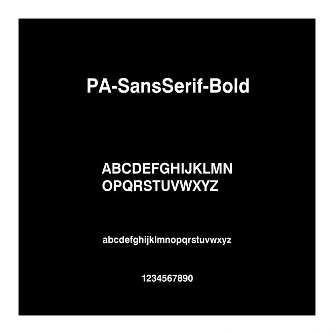 PA-SansSerif-Bold
