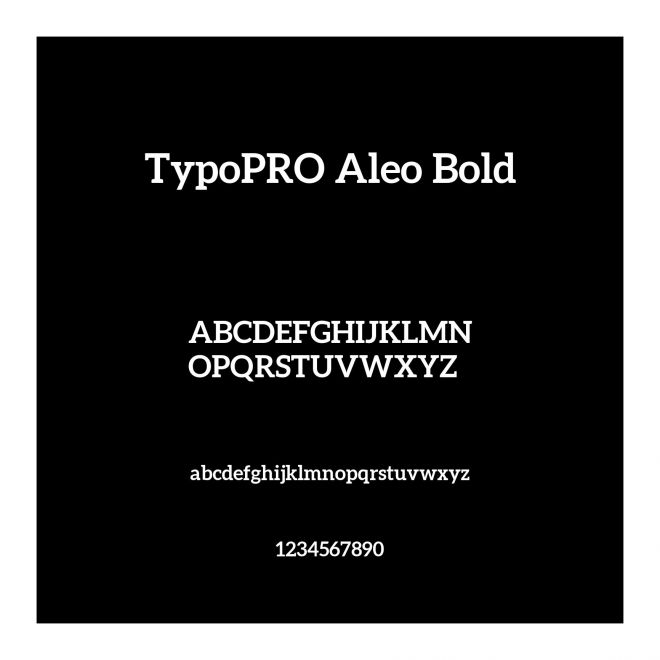 TypoPRO Aleo Bold