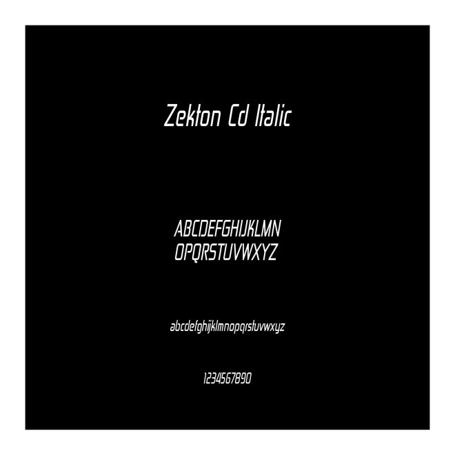 Zekton Cd Italic