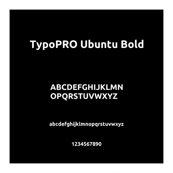 TypoPRO Ubuntu Bold
