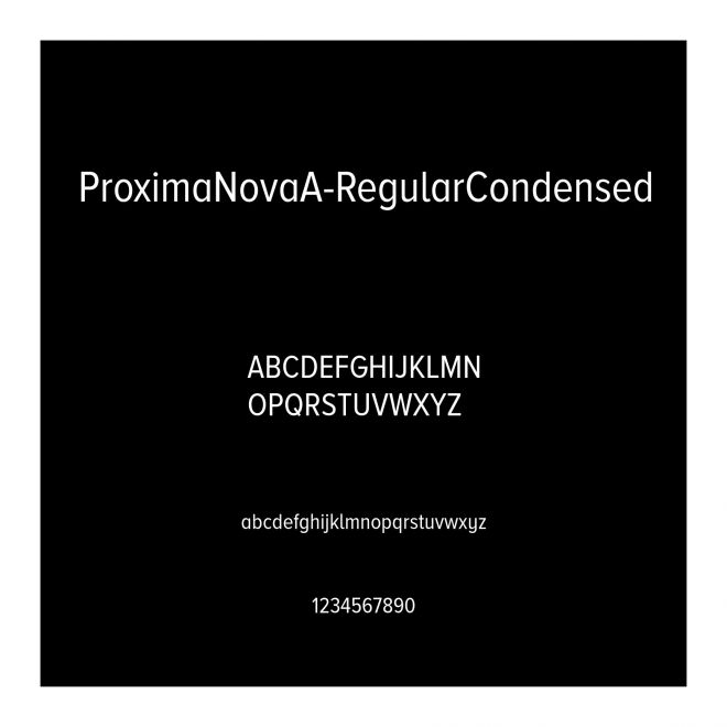 ProximaNovaA-RegularCondensed