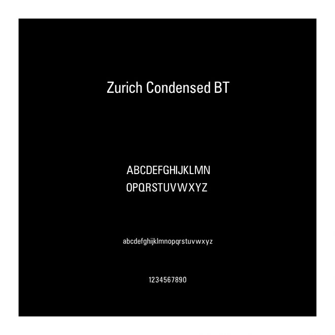 Zurich Condensed BT