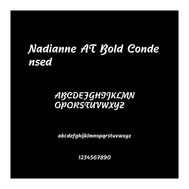 Nadianne AT Bold Condensed