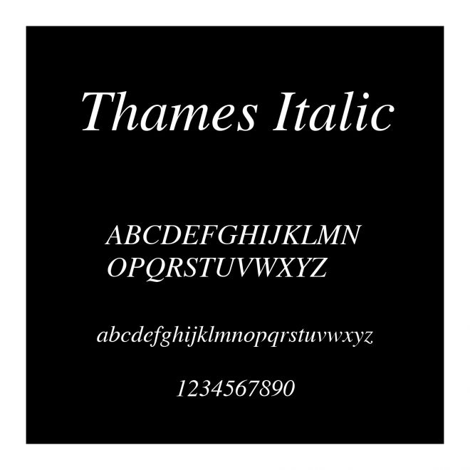 Thames Italic