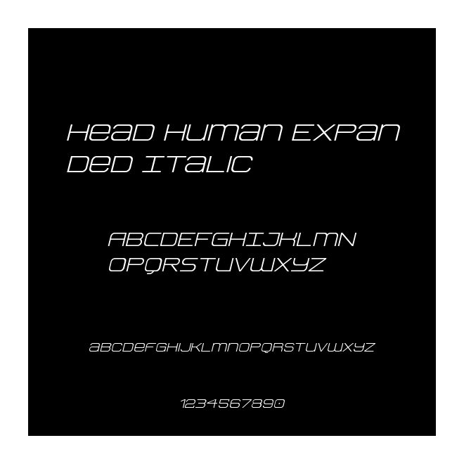 Head Human Expanded Italic