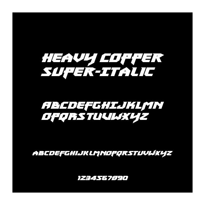 Heavy Copper Super-Italic