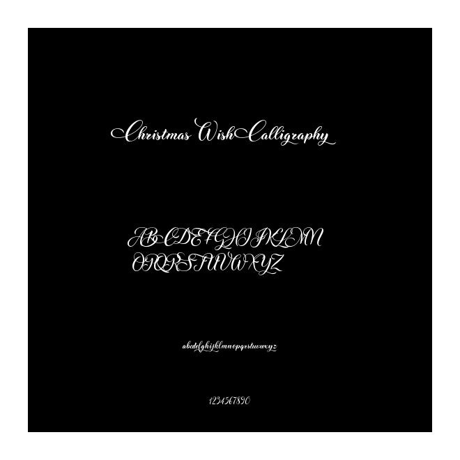 Christmas Wish Calligraphy