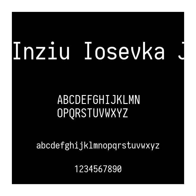 Inziu Iosevka J