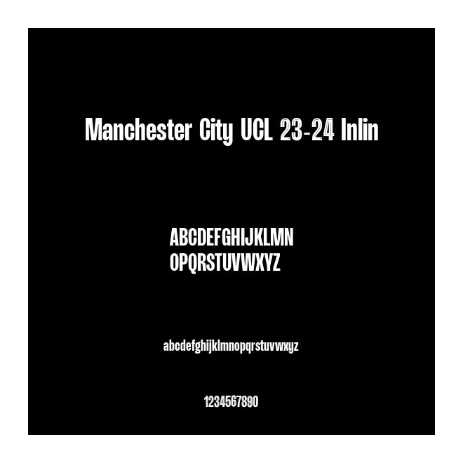 Manchester City UCL 23-24 Inlin