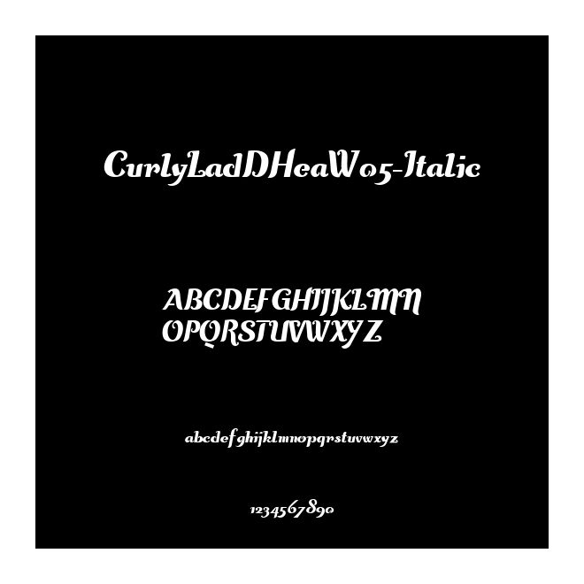 CurlyLadDHeaW05-Italic