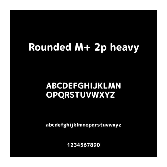 Rounded M+ 2p heavy