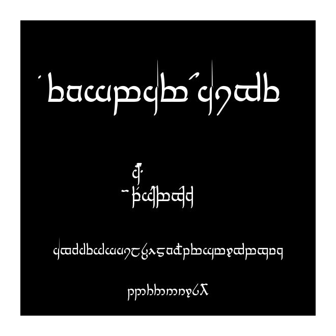Tengwar Naive