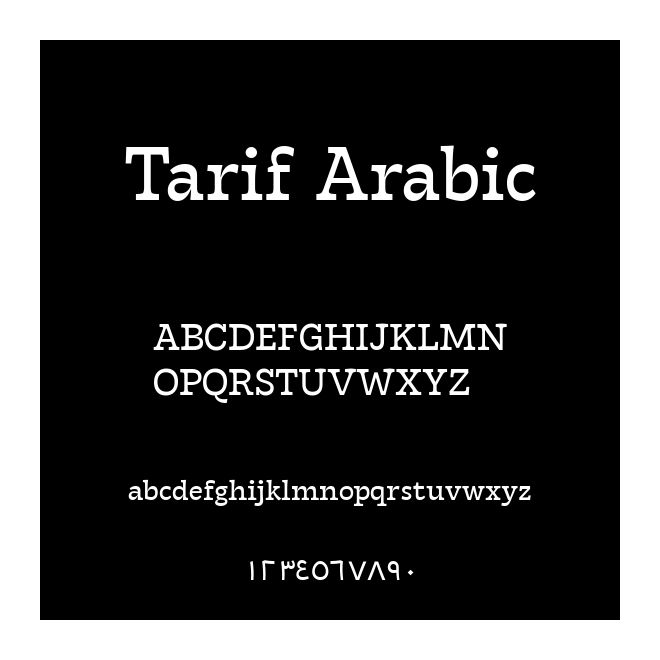 Tarif Arabic