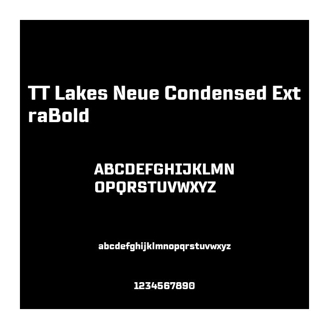 TT Lakes Neue Condensed ExtraBold