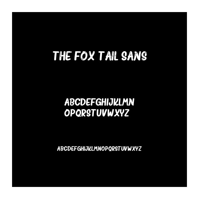 The Fox Tail Sans