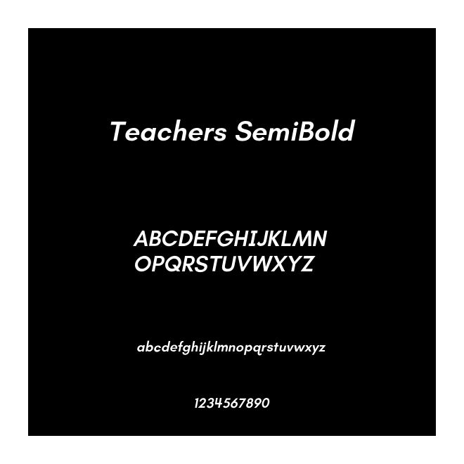 Teachers SemiBold