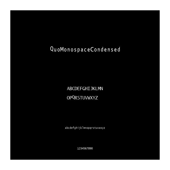 QuoMonospaceCondensed