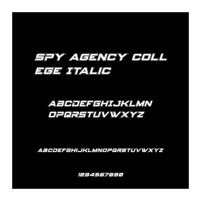 Spy Agency College Italic