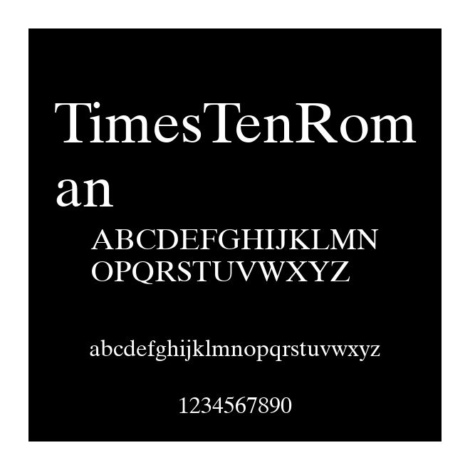 TimesTenRoman